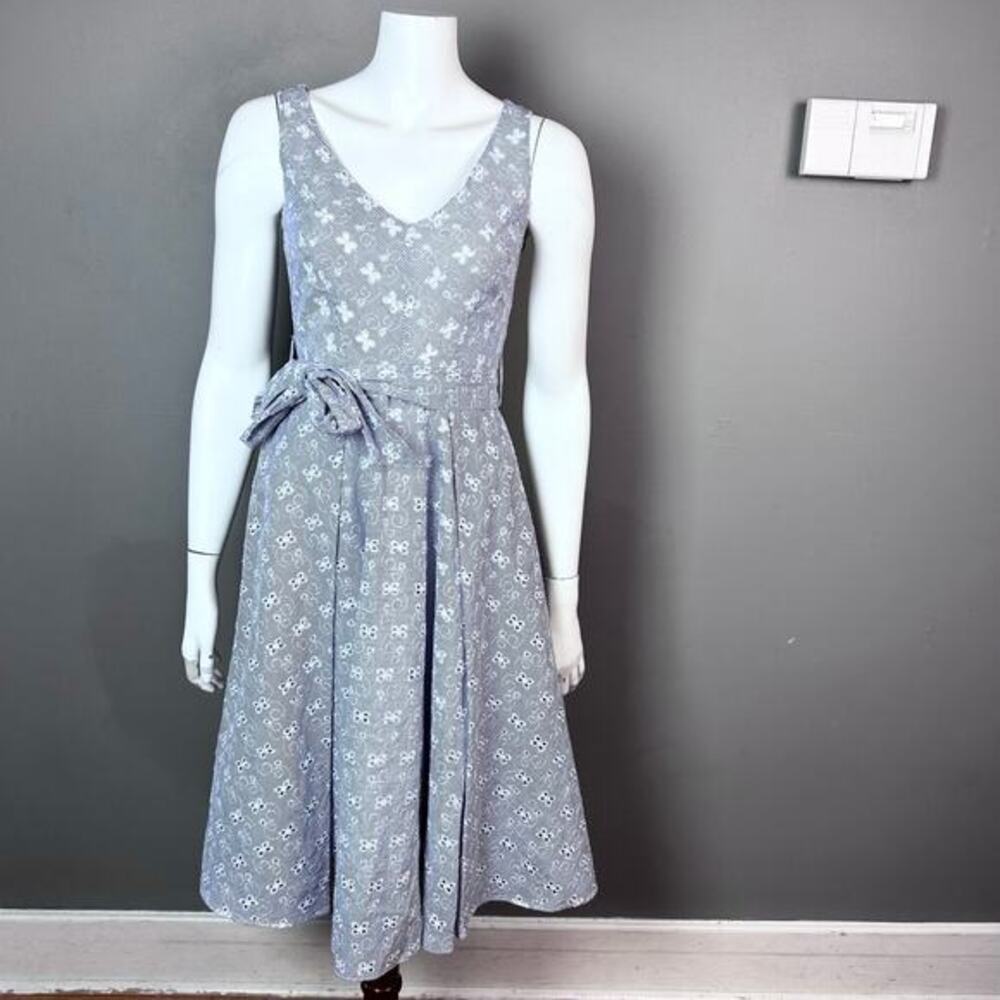 Sandro Ferrone dress‎ IT 40 US small 4 Italy pinstripe seersucker old money maxi